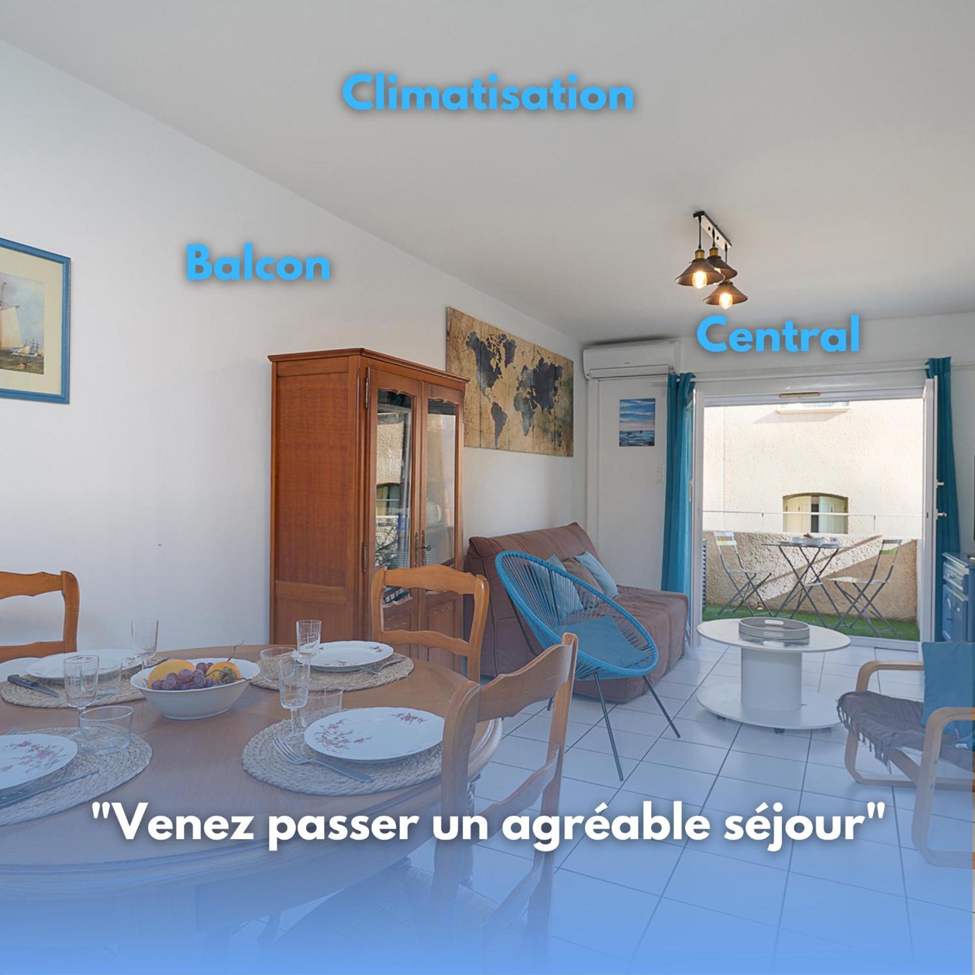 דירות פור-ונדרה L'Escapade, Port A 200M, Climatisation Et Balcon מראה חיצוני תמונה